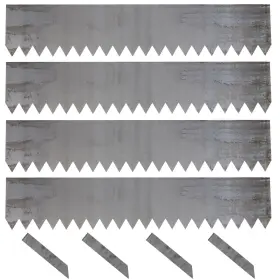 Doniks 789615762816 4 Pcs Hammer-in Landscape Edging 40 X 6 Inch Strips Cor-ten Steel Garden Edgi