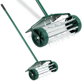Dortala 798470189768 Manual Lawn Aerator Tool With Anti-slip Handle And Tine Spikes