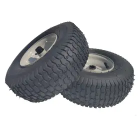 An-001 Double Bridge 2 Pack 13x5.00-6 Lawn Tractor Pneumatic Wheel Wheelbarrow Tire Turf Tread 3.1