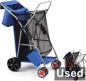 Mee-doublefill-53 Doublefill - Foldable Beach Buggy With Big Wheels Blue