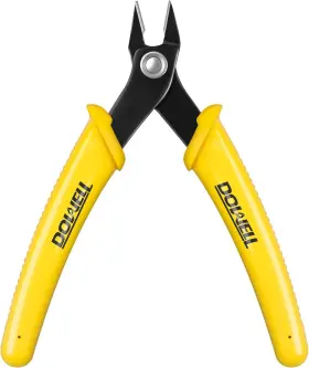 040905 Dowell Micro Cutter Flush Soft Wire Cutters 5 X 2.1 0.5in Yellow