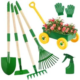 Dkot404 Duckura Kids Gardening Tools Set Outdoor Activities Gifts For Boys Ages 4-8 Clearance