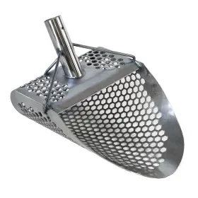 010009-group Dune Scoops Hydra 11 Inch X8 Stainless Metal Detector Sand Scoop With Large Hexagon Holes