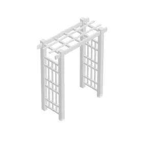 Dura-trel 445045877836 85 Inch X 72 30 White Vinyl Pvc Windsor Arbor