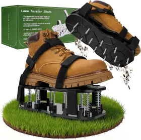 Dwaeegg 313044987979 Lawn Aerator Shoes Pre-installed Two-layer Spike Tool With Hook-a