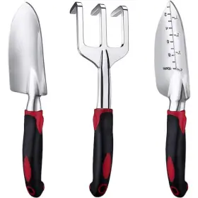 Dyiom 480743586410 3-piece Garden Tool Set Gardening Hand Tools Kit In Wine Red