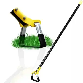 Dyiom 711181763379 61 In Black Steel And Plastic Garden Hoe Adjustable Weeding Loop Stirrup