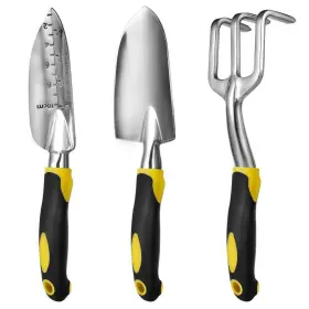 B07q7tn5jl Dyiom Yellow 3-piece Garden Tool Set With Hand Trowel Transplant And Rake