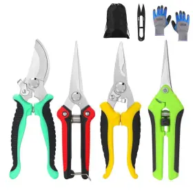 B08mxywgs3 Dyiom 8 Inch 5-piece Set Garden Pruning Shears Stainless Steel Blades Hand Pruner With