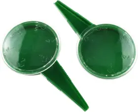 Ggpas-2 E-outstanding 2pcs Seed Dispenser Garden Plant Adjustable Seeder Sower Green