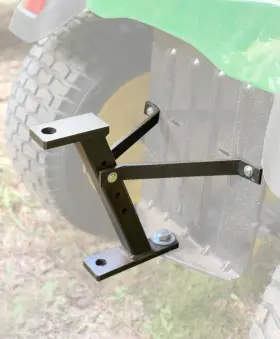 Eapele 653461888870 Trailer Hitch For Lawn Mower Garden Tractor Solid Iron Constr