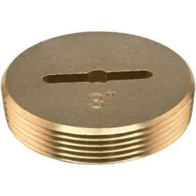 42002 Eastman 3 Inch Slotted Brass Cleanout Plug Machine-threaded