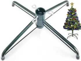 Easybravo 724873384448 Christmas Tree Stand For 4 To 6 Foot Trees Artificial Green