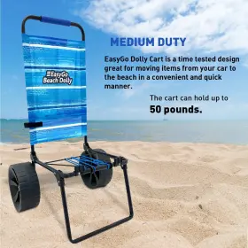 Easygo Product 600310786139 Beach Cart Dolly Medium Duty Folding Design Large Sand W #2