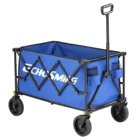 Echosmile 196648075590 Blue 5.65 Cu. Ft Fabric Garden Cart