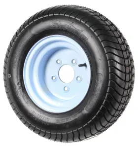 Ecustomrim 191215005567 Trailer Tire On Rim 20.5 X 8 10 205/65-10 20.5x8.0-10 5 Lug Wheel White #3