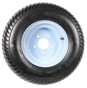 Ecustomrim 191215005567 Trailer Tire On Rim 20.5 X 8 10 205/65-10 20.5x8.0-10 5 Lug Wheel White