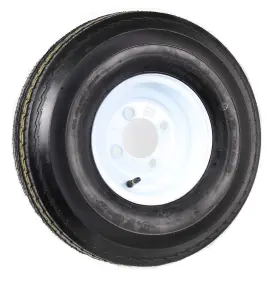 570-8 Ecustomrim 191215005901 Trailer Tire On Rim 5.70-8 5.70 X 8 Inch Lrb 4 Lug Hole Bolt Wheel White