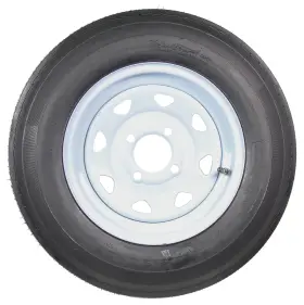 530-12 Ecustomrim 39351 Trailer Tire On White Rim 5.30-12 5.30 X 12 Load Range C 4