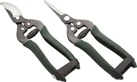 Edward Tools 027132856428 Pruning Snips Set 2 - Floral Scissors And Bypass Pruners Precise Flowers Fruit