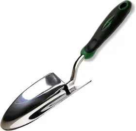 123abc Edward Tools Bend-proof Garden Trowel - Heavy Duty Polished Stainless Steel Ru
