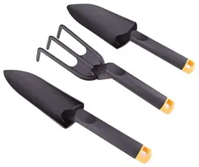 43219-17952 Edward Tools Garden Hand Set Fiber Composite - Trowel Black