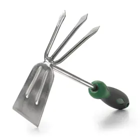 Edward Tools 758913611638 Stainless Steel Hoe And Cultivator - Hand Tiller For Gardening Weeding Till