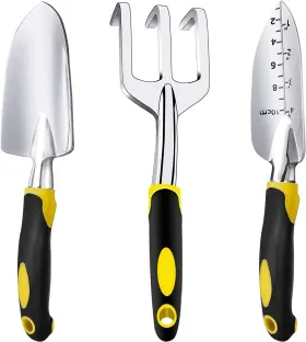 Et-gtsal-3pc Edward Tools Gardening Hand 3 Piece Set - Heavy Duty Garden Trowel Transplanter Ha