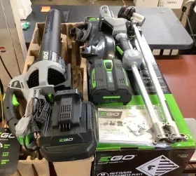Ego Power 195532100165 New St1503lb 15 Inch String Trimmer&530 Cfm Blower With 4ah Battery&charger C12