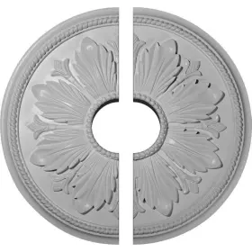 Cm23ka2-05500 Ekena Millwork 23-5/8 Inch X 5-1/2 1-1/2 Kaya Urethane Ceiling Medallion 2-piece Up