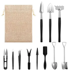 8xrzraiy Elevatetech 700439 1 12 Pcs Succulent Tools Mini Transplanting Garden Tool Set Black