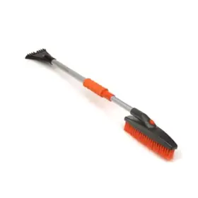 Emsco 072358170810 42 Inch Telescoping Swivel Head Car Snow Brush And Ice Scraper With Comfort Grip