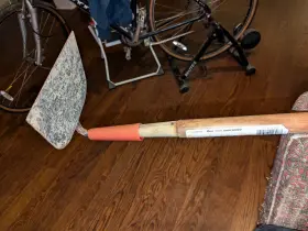 1230-48 Emsco Work Force Wood Handle 48 Inch Long Garden Hoe Made In Usa