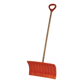 Emsco Group 072358012011 Bigfoot 21 Inch Poly Pusher Snow Shovel - Wooden Handle