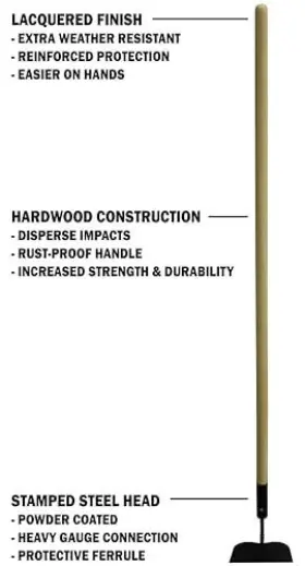 1330-1 Emsco Group 072358133082 Workforce Garden Hoe Wood #2