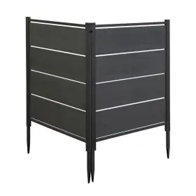 Enclo Privacy Screens 445010038019 Bessemer 4 Ft. X 3.3 Woodtek Vinyl Charcoal Screen Kit 2-panel