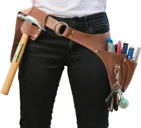 Eralen 860005552740 Leather Garden Tool Belt For Women- Florist Holster Utility Apron