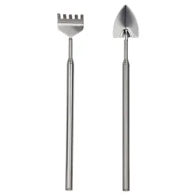 Gt163 Esschert Design 714982149580 Telescoping Terrarium Rake And Trowel Tool Set Stainless-steel