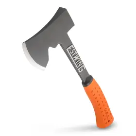 Eo-25a Estwing Campers Axe - 14 Inch Usa Made Black Hatchet With Tent Stake Puller And Hi