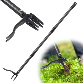 Chucaojia-msh3.0 Eticsipa #gzqgus 60 Inch Stand Up Weed Puller Tool With Long Handle Reinforced 4-claw Metal Head M