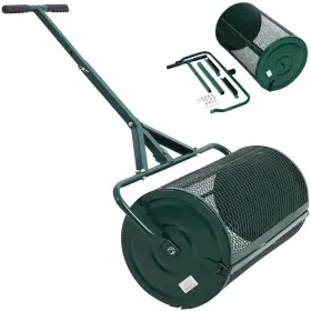 Etsg 699907611176 24 Inch Lawn Garden Manure Spreader Steel Mesh Basket Push For Planting