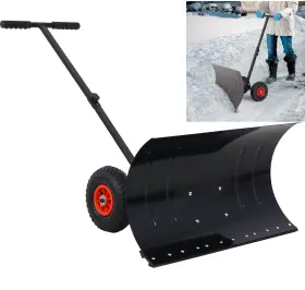 Etsg 699911074769 Snow Shovel With Wheels 29 Inch Angle And Height Adjustable Clean Tool For Driveway