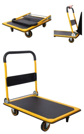 Etsg 699933165667 Foldable Platform Truck Push Dolly 660 Lbs Capacity Steel Hand With Wheels