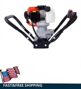 Etsg 699981394170 Gas Powered Post Hole Digger Head 52cc 2 Stroke For Plant Soil Digging Fence