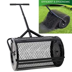 Etsg 699995760091 Compost Peat Moss Spreader 24inch Metal Mesh With T Shaped Handle For Seeding