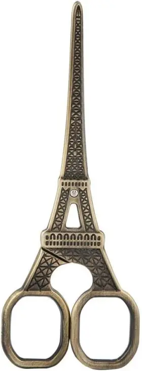 Eujgoov 783335258352 Diy Fashionable Eiffel Tower Shape Sewing Shears Stainless Steel Bronze