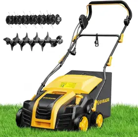 Vc-sc-ddscj-01 Eveage 2025 16-inch 15 Amp Electric Dethatcher And Scarifier 5 Depth Adjustments