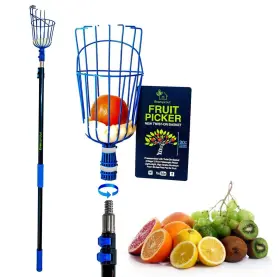 Re-0g43-fmch Eversprout 4.5-to-12ft Durable Fruit Picker With 20 Foot Reach Telescoping