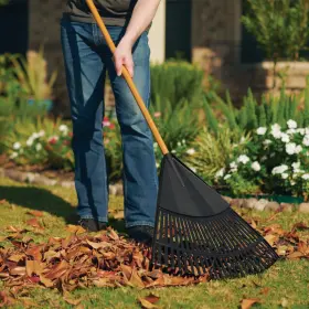 80194 Expert Gardener 24-inch Wood And Poly Leaf Rake #2