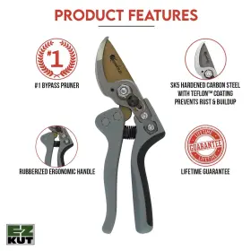 10930 Ez Kut Kamikaze Force Bypass Pruning Shears Heavy Duty - Best Pruners For Gar #2